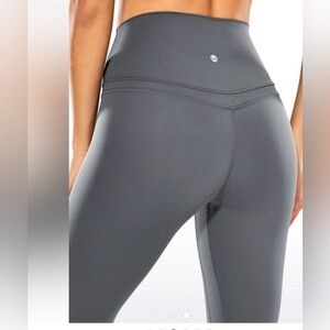 🎀5 for $25🎀   CRZ YOGA Nakedfeel Double Waistseam Leggings - 25" Inseam XXS GRAY